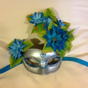 Handmade Masquerade Masks With Flower-festival..